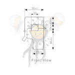 SCT-013 Current Sensor front view