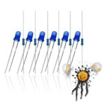 3 mm LED Sortiment Farbe blau (farbig) mit Widerstand