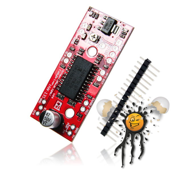 A3967 EasyDriver Microstepper Motor Driver mit Pinleiste