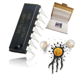 2 Stk. pcs. SN74LS04N HD74LS04 SN74S04 DIP14 IC