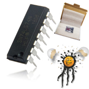 2 Stk. pcs. SN74LS74 Dual D-Type DIP14 IC