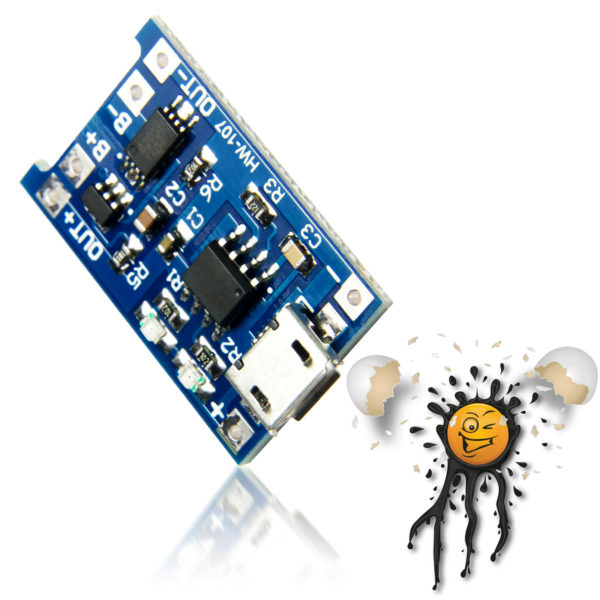 TP4056 USB Micro Li Ion Charger Protect Module