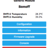 DHT11 Tasmota Webinterface