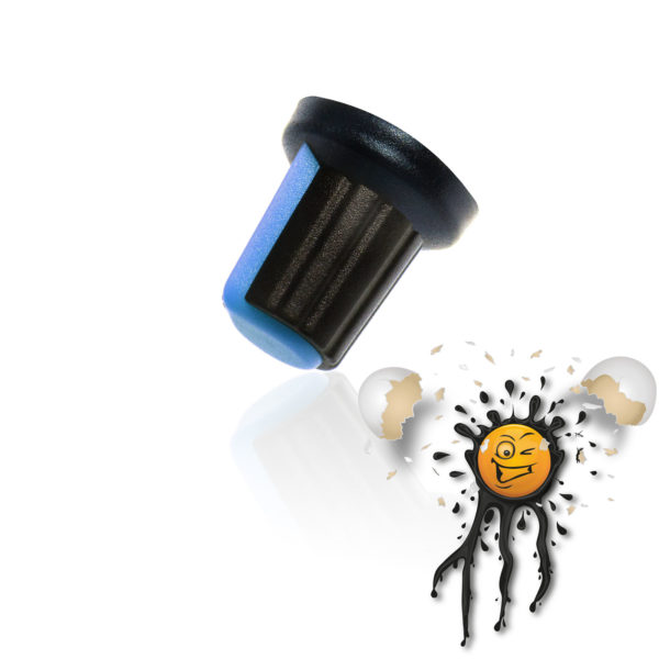 Potentiometer adjust knob blue