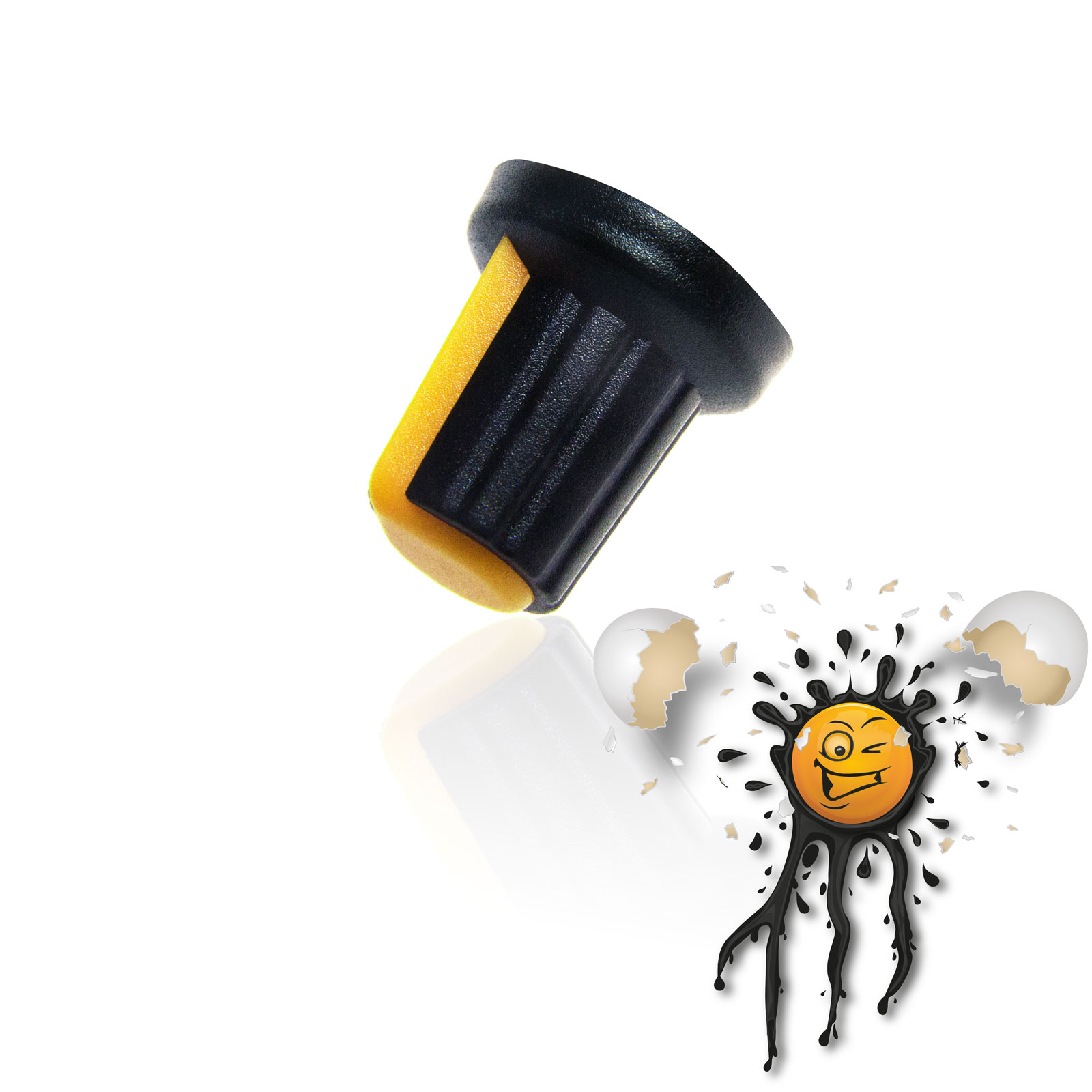 Potentiometer Kunststoff Drehknopf Farbe gelb 6 mm – IoT powered