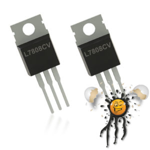 2 pcs. TO-220 Voltage Regulator L7808 IC