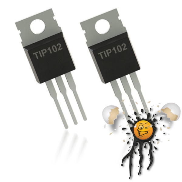 2 pcs. TIP102 NPN Darlington Transistor TO-220