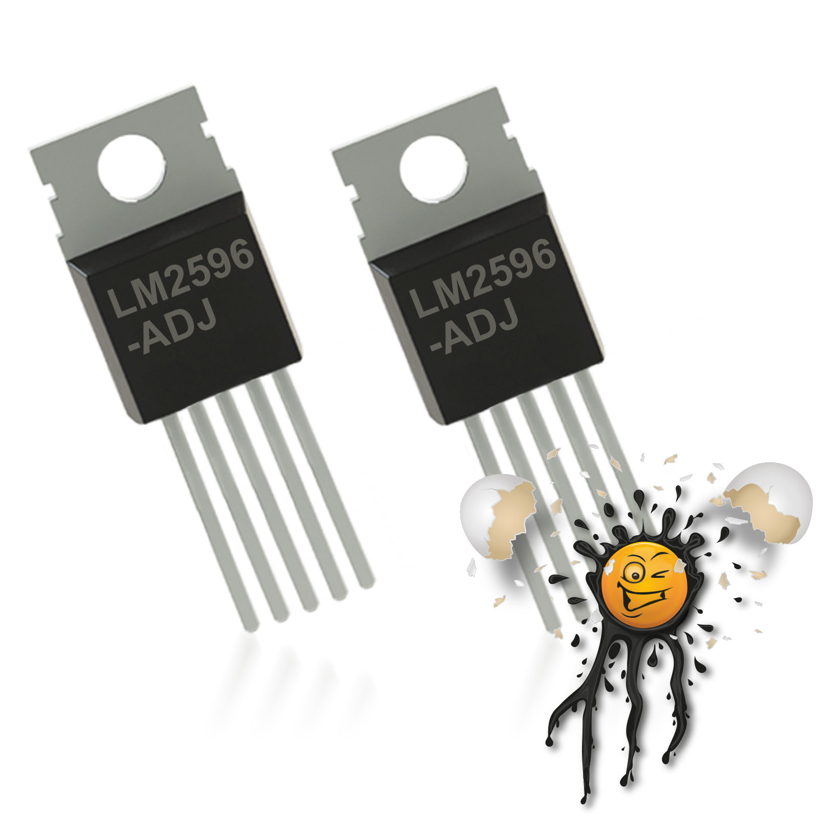 2 Stück TO-220 Spannungsregler LM2596 variabel – IoT powered by