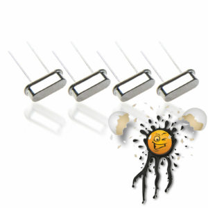 4pcs. HC49S Crystal Oscillator from 4MHz. to 25MHz.