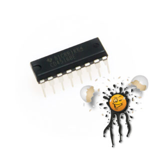 CD4516 CMOS binary counter flip-flop