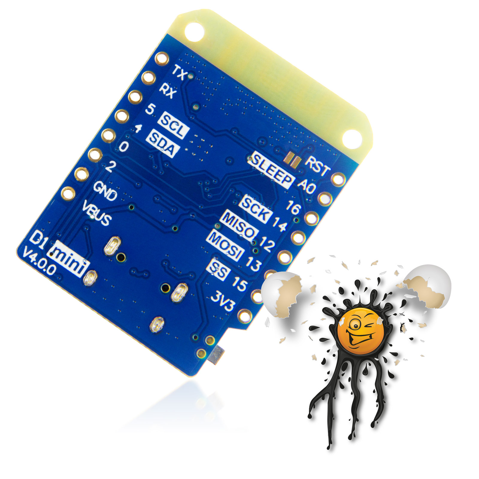 WeMos D1 mini Ver. 4.0.0 USB-C 32Mbit ESPEasy Tasmota Entwickler Board –  IoT powered by