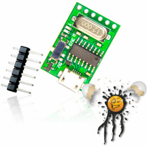 CH340G USB Micro TTL Converter with DTR and Pinheader