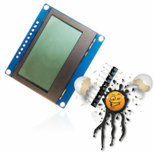12864 ST7567A SPI LCD Display with pin header