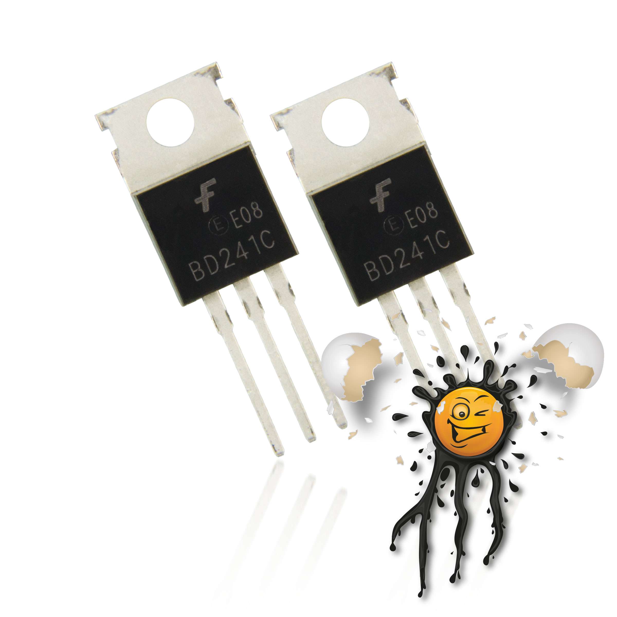 2 x BD241C NPN Transistor 100V 3A 40W Bipolartransistor TO-220